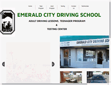 Tablet Screenshot of emeraldcitydrivingschool.com